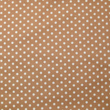 Coton imprimé pois 6mm café
