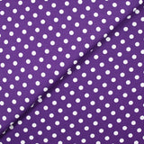 Coton imprimé pois 6mm violet