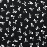 Coton imprimé skull party fond noir