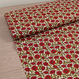 Coton liberty ® Astell Reece rouge au mètre