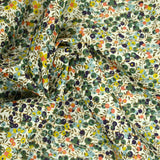 Cotton Liberty ® striped metal Wiltshire green per meter