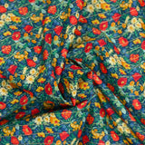 Coton liberty ® Métal rayé Florence moutarde au mètre