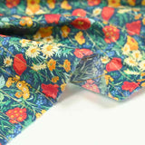 Coton liberty ® Métal rayé Florence moutarde au mètre