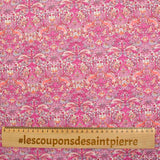 Coton liberty ® Strawberry rose au mètre