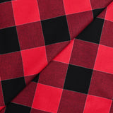 Coton tissé-teint carreaux écossais lurex rouge et noir