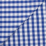 Coton Vichy 9mm bleu roi