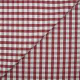 Coton Vichy 9mm bordeaux