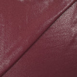 Crêpe de polyester fin pailleté argent fond lie de vin