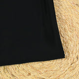 Crêpe fluide acétate et soie noir