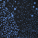 Crêpe viscose léger imprimé la nuit étoilée fond noir