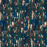 Crêpe viscose ottoman imprimé flaque bleu fond vert