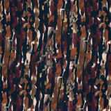 Crêpe viscose ottoman imprimé flaque violet fond marine