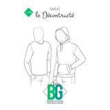 Patron de couture Homme : Sweat Le décontracté