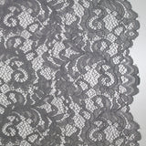 Dentelle festonnée Judith gris argent