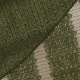 Dentelle plissée polyester Vittoria kaki