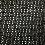 Dentelle polyester ajourée à entrelacs de lurex doré fond noir