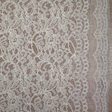 Dentelle polyester Amélie blanc cassé
