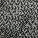 Dentelle polyester fantaisie dorée brodée lurex noir