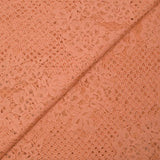 Dentelle polyester Joséphine pêche