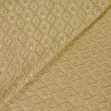 Dentelle polyester losanges satiné beige