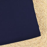 Double crêpe coton et soie bleu marine