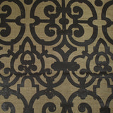 Doupion 100% soie imprimé ornement fond beige