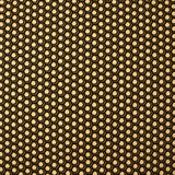 Gabardine de coton élasthanne hexagone beige et noir
