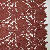 Guipure de coton Daphné brique