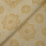 Jacquard 100% lin fleurs de Provence bleu