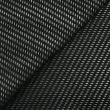 Jacquard de laine mélangée diagonale argentée fond noir