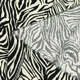 Jacquard de coton imprimé safari zébré