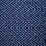 Jean's jacquard polyviscose chevron fond marine