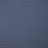 Jersey de coton imprimé écrous fond bleu denim