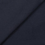 Jersey de coton piqué envers french terry bleu nuit