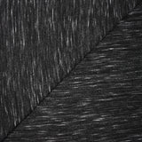 Jersey de polyester flammé blanc fond gris anthracite