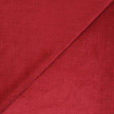 Jersey de velours côtelé tout doux rouge fraise