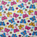 Jersey de velours nicky imprimé papillon arc-en-ciel