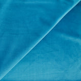 Jersey de velours tout doux bleu turquoise