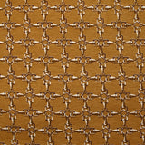 Jersey de viscose imprimé enchaîné fond ocre