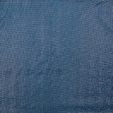 Jersey imprimé pois argentés fond bleu roi