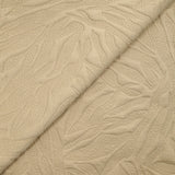 Jersey matelassé fissures fond beige