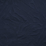 Matelassé jersey fissures navy blue background