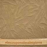 Jersey matelassé fissures fond camel