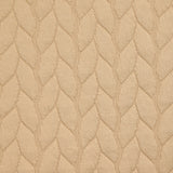 Jersey matelassé tresses fond beige