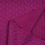 Matelassé Matelassé braids background magenta