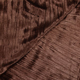 Jersey velours plissé marron