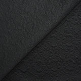 Maille fantaisie fleurs noir