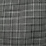 Maille Milano polyester prince-de-galles noir et blanc