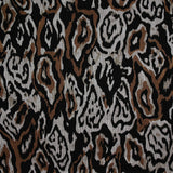 Maille Milano polyviscose écorce grise et marron fond noir