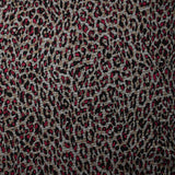 Maille Milano polyviscose graou sauvage framboise fond beige et gris